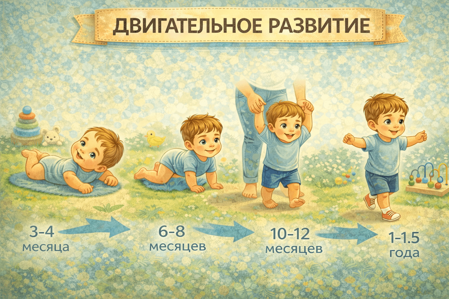 Двигательное развитие ребенка