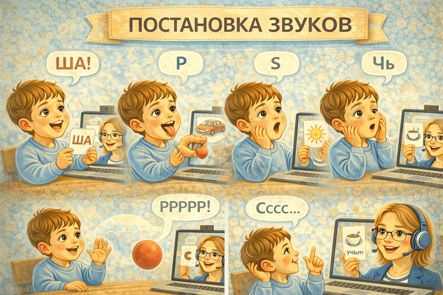 постановка звуков и речевое развитие