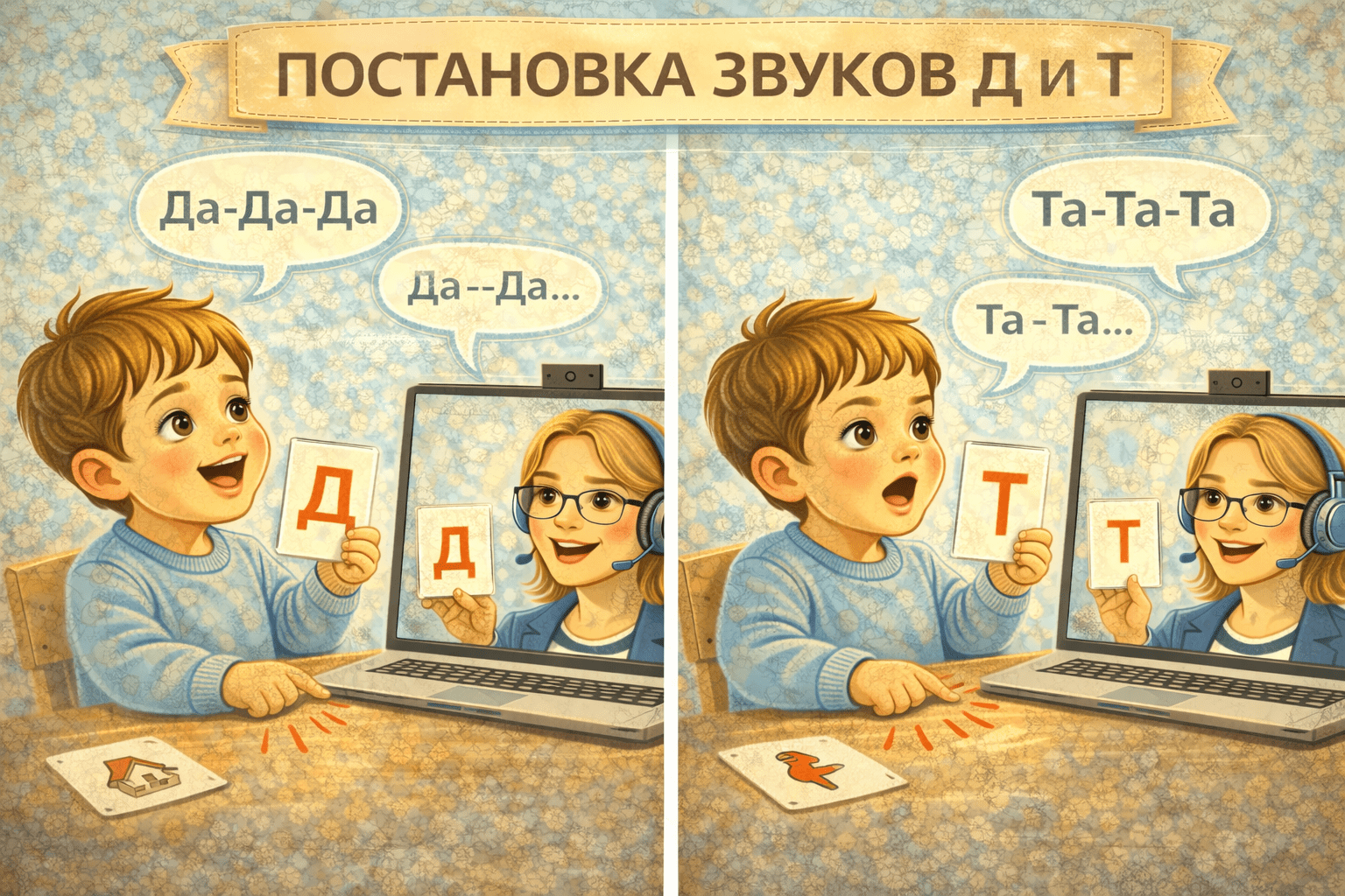 Постановка звуков Д и Т