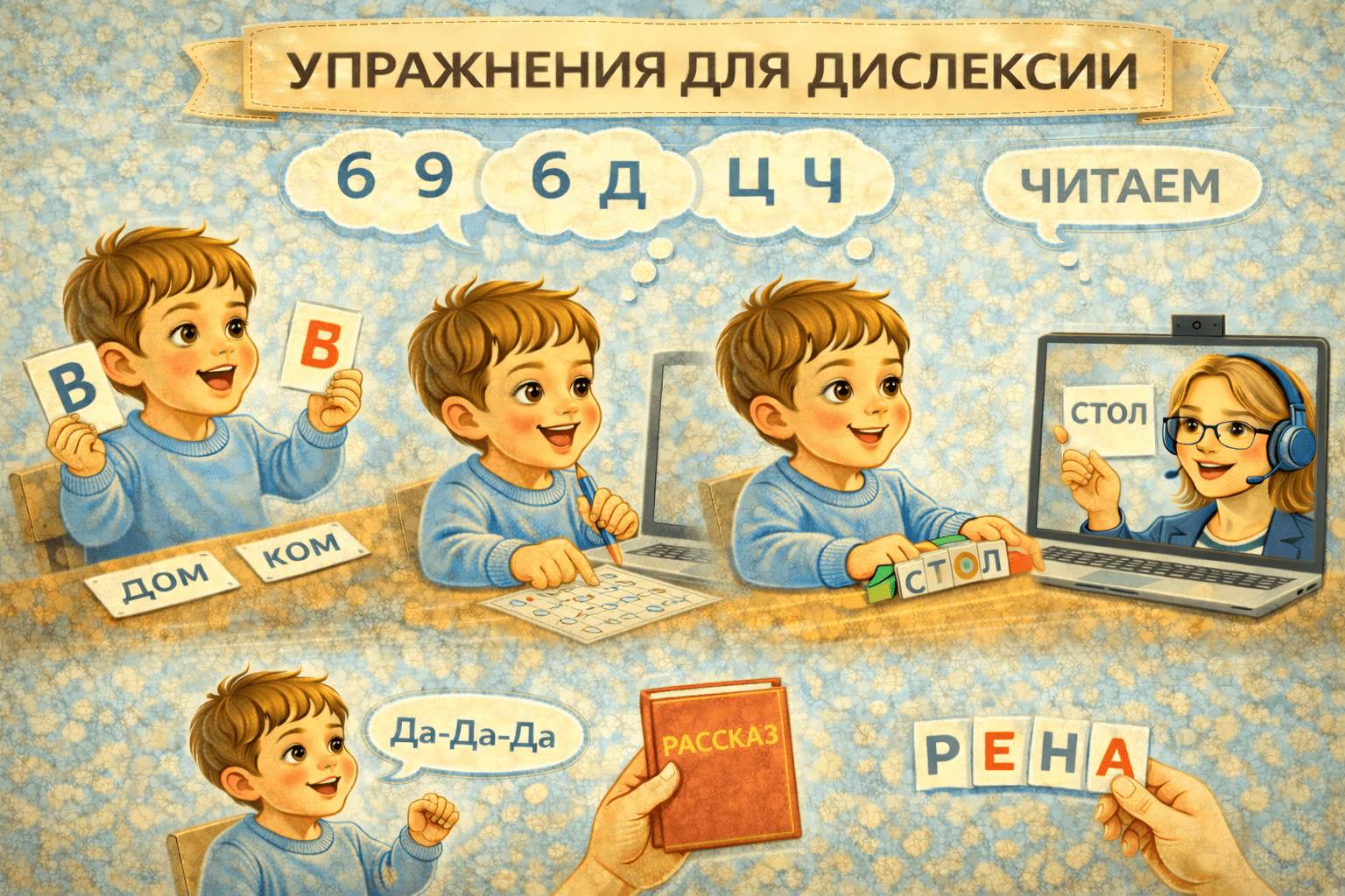Упражнения для дислексии