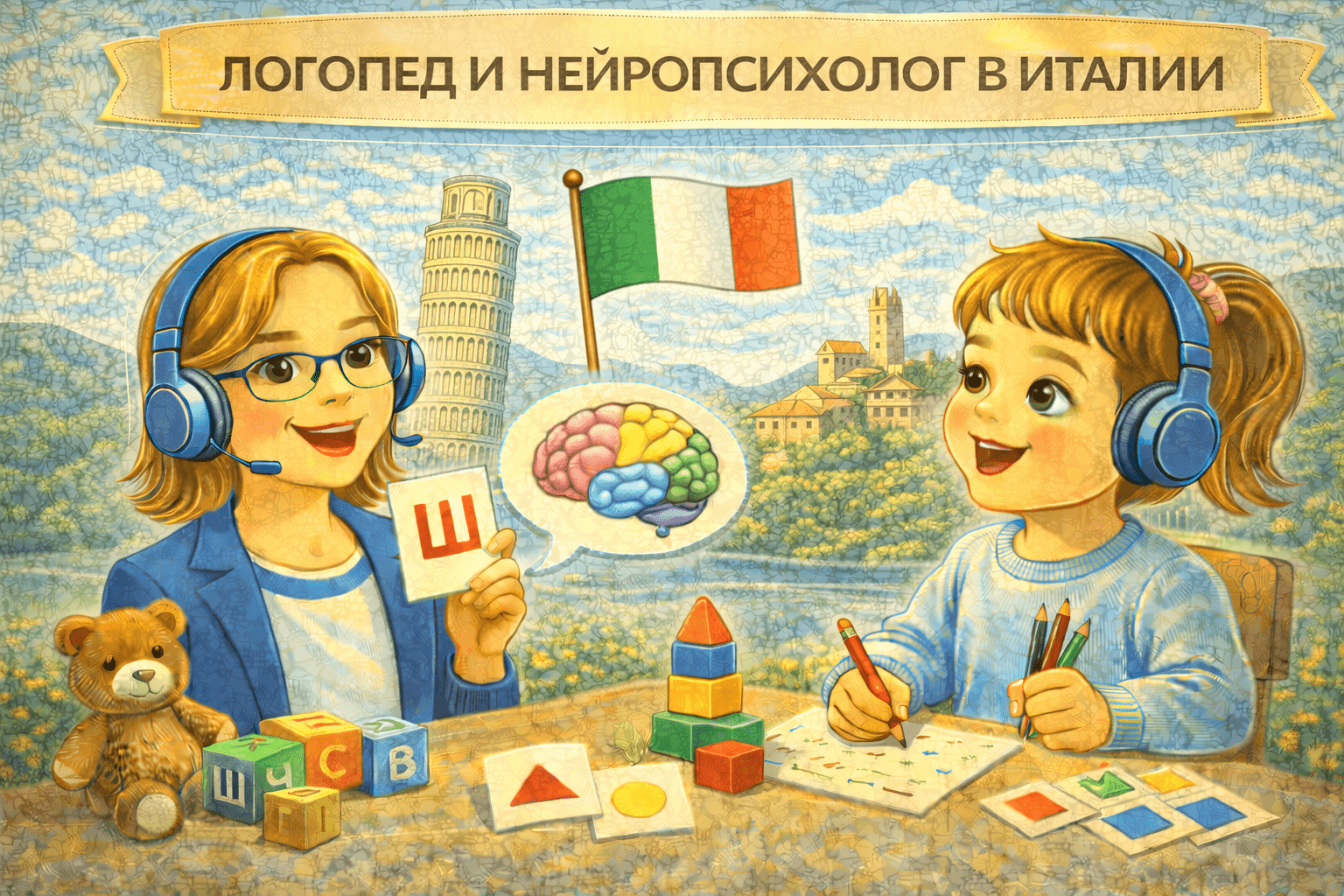 Логопед и нейропсихолог в Италии