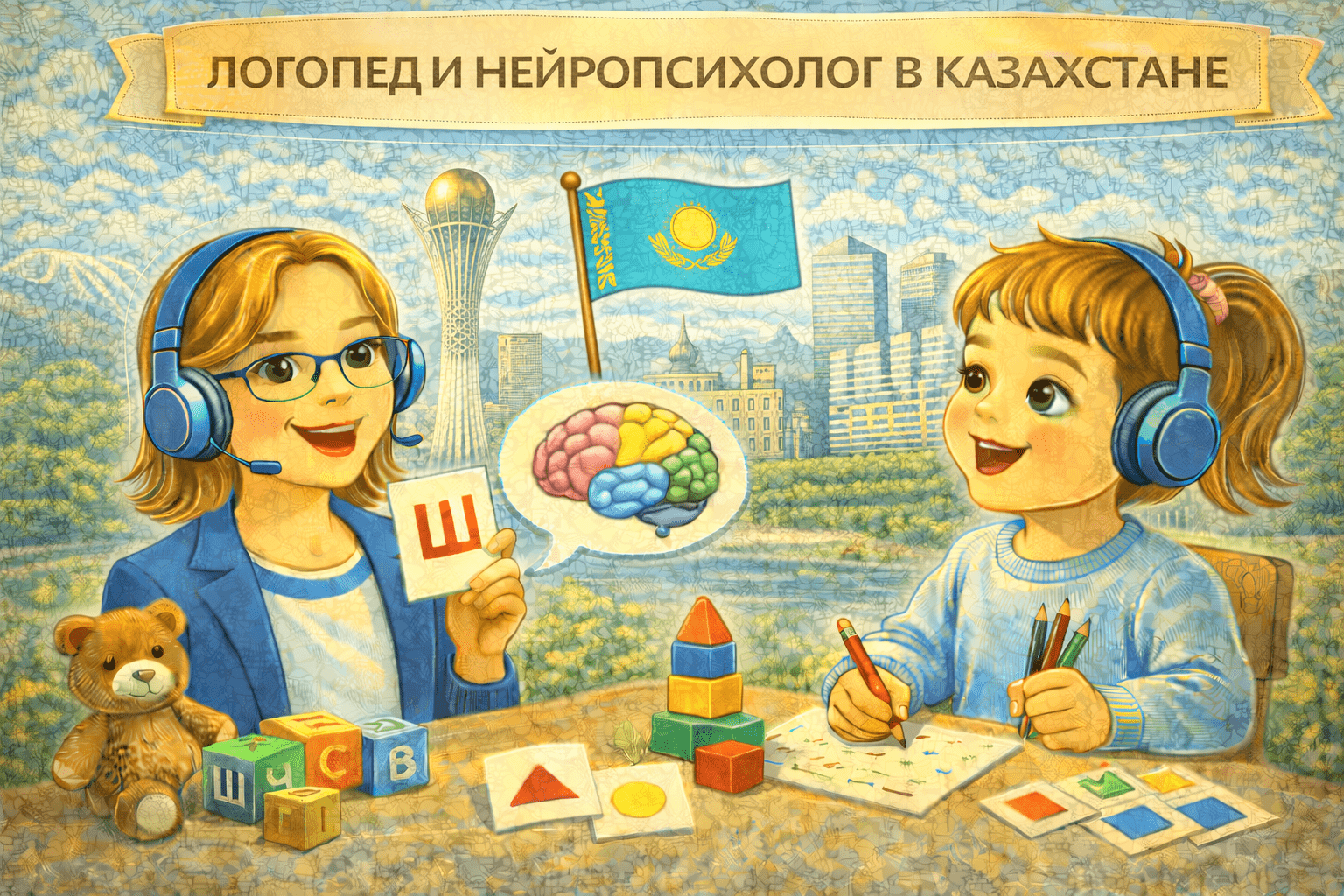 Логопед и нейропсихолог в Казахстане