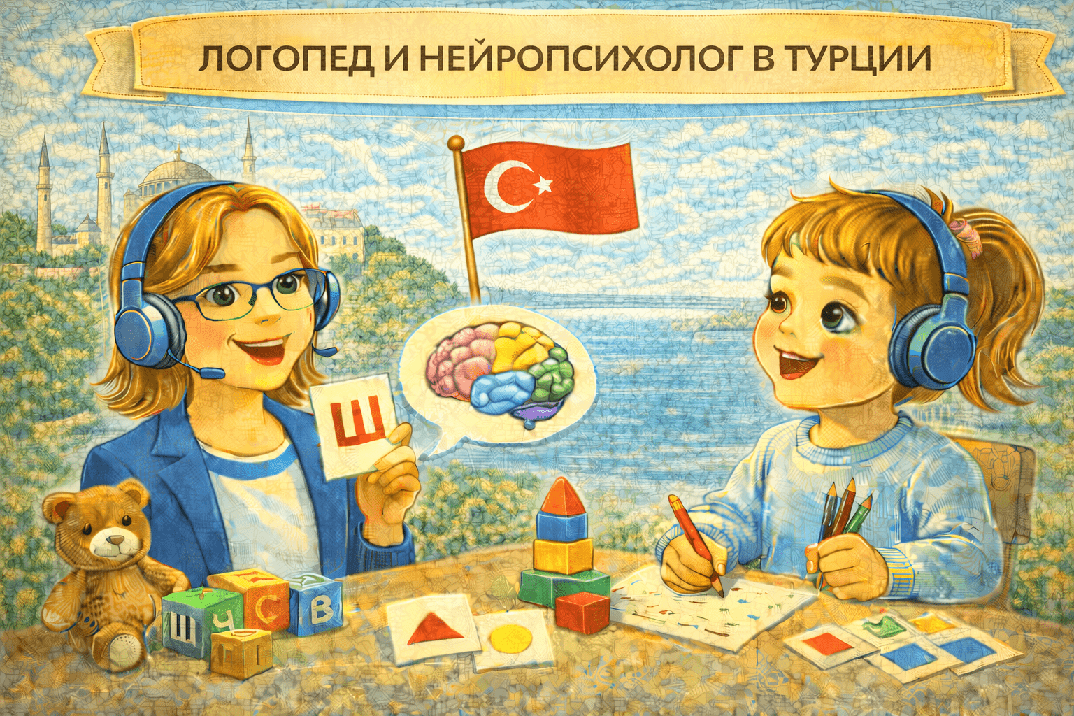 Логопед нейропсихолог в Турции
