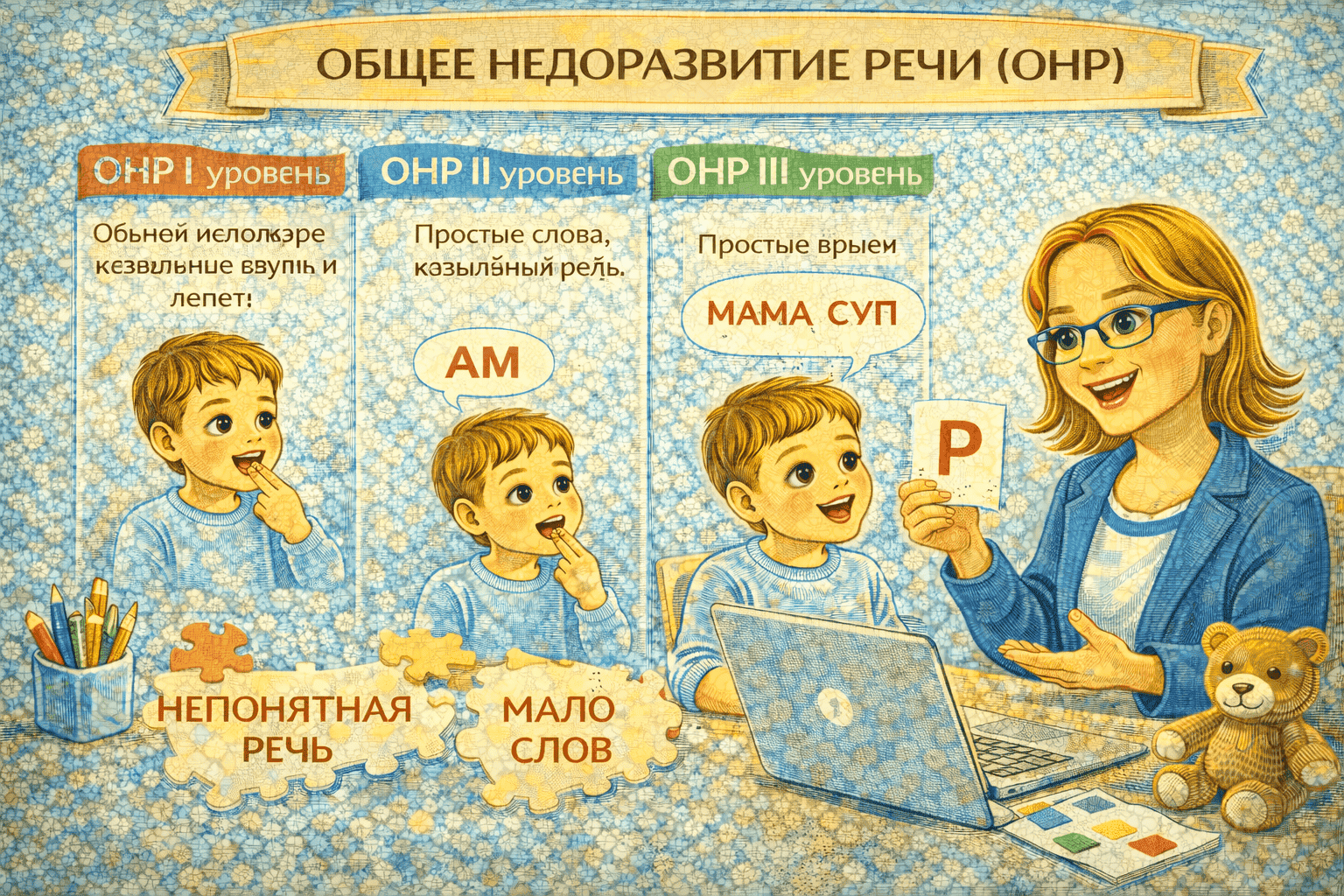 Общее недоразвитие речи (ОНР)