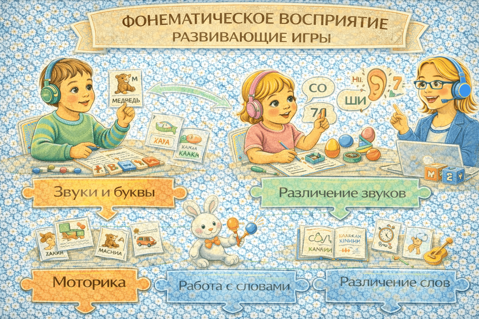 Фонематическое восприятие развивающие игры